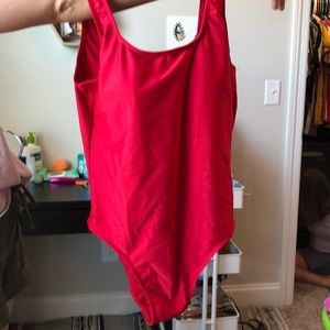 red swimsuits